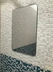 windowera No Drill Require Mirror, Easy Stick Mirror (Unframed, Wall Mount, Rectangular, Clear)