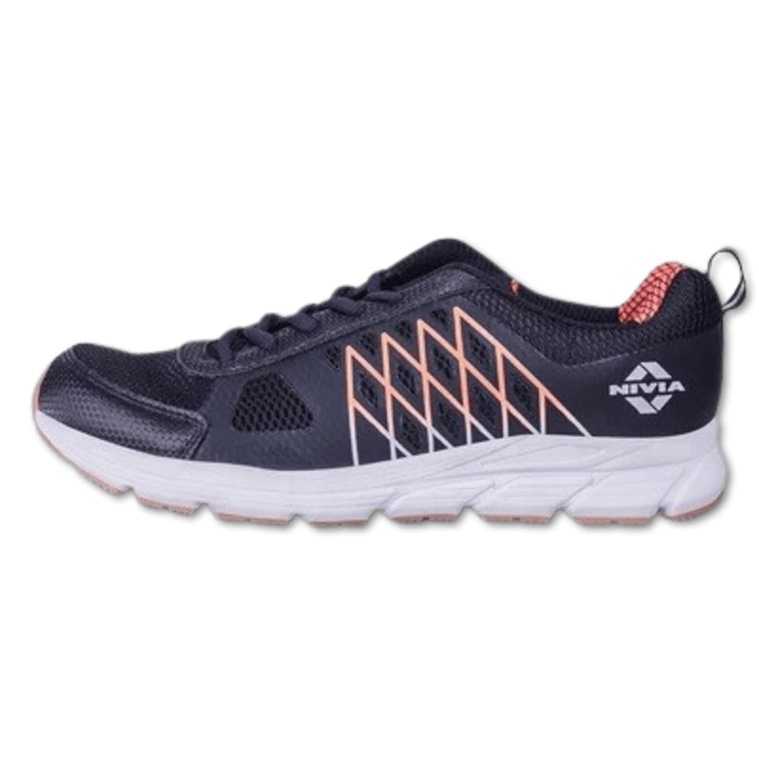 Nivia Snake 2.0 Running Shoes for Men, Lightweight Mesh Upper, Durable Rubber Outsole, Breathable & Cushioned Athletic Sports Shoes for Running, Training & Gym Workouts