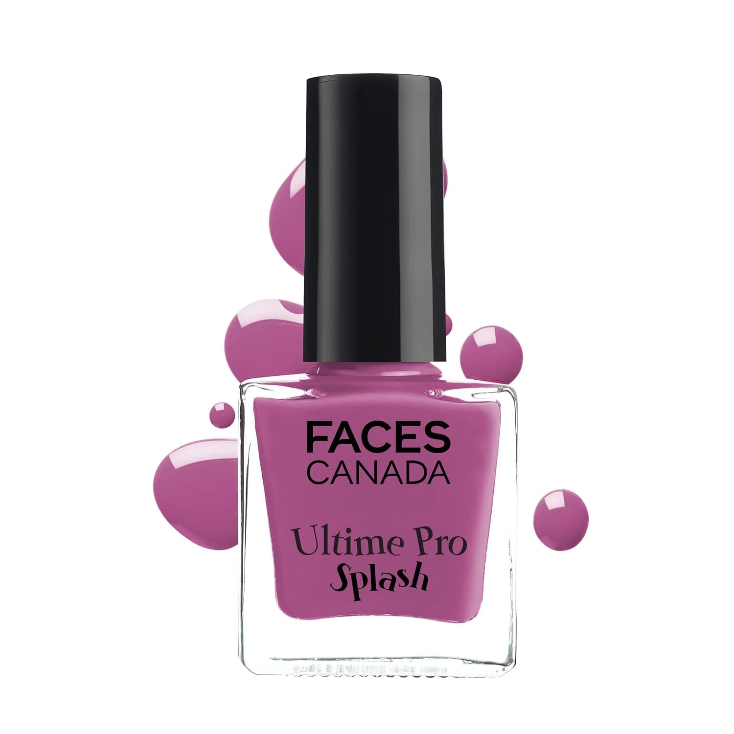 FACESCANADA Glossy Finish Splash Nail Enamel, Purple Rain 19, 8 Ml
