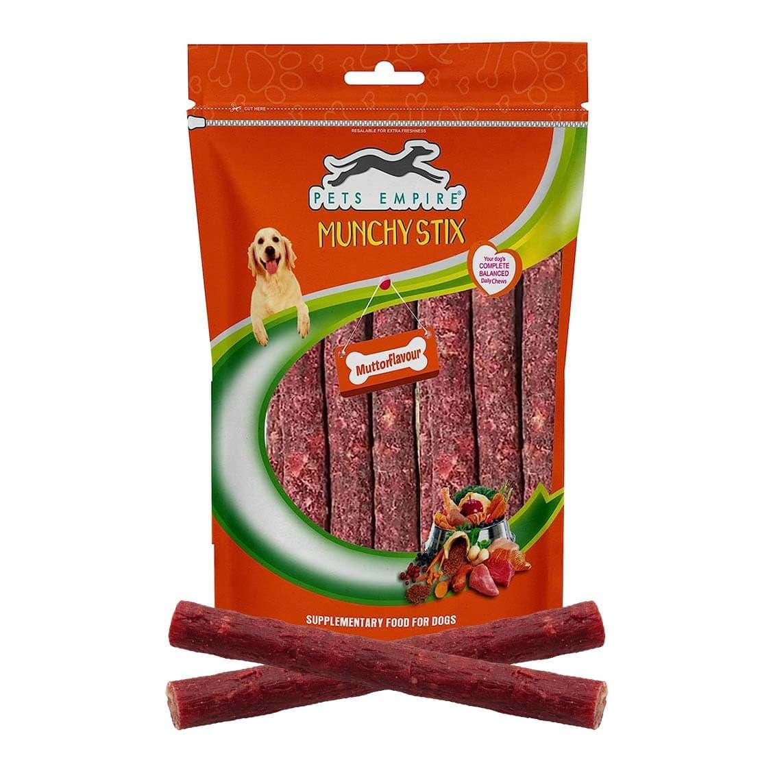 Pets Empire Munchy Sticks for Dogs (1kg)| Chewing Mutton & Chicken Sticks Treats for Dogs & Puppies |Suitable for All Stage Doges | Best Healthy Dog and Freshen Breath