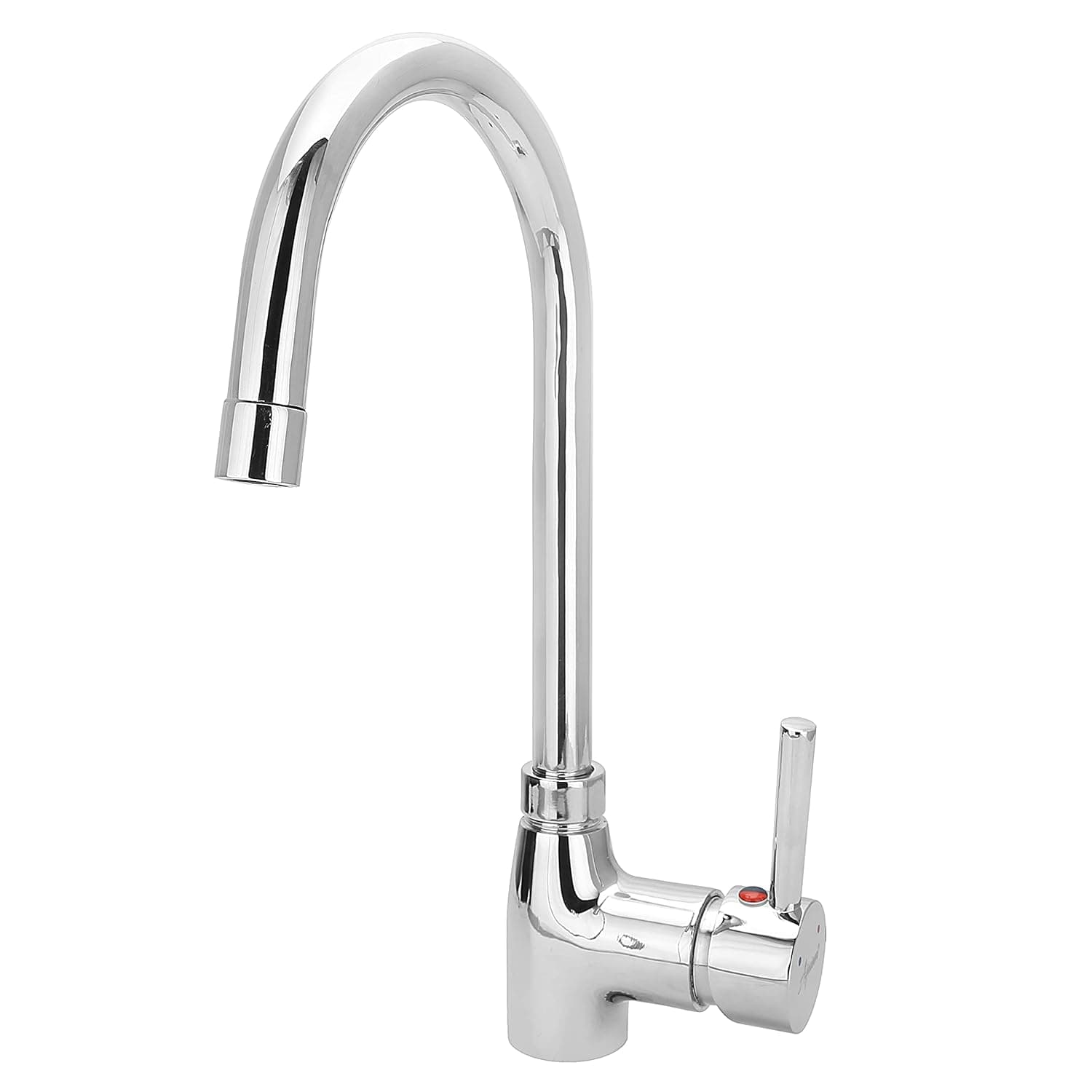 Aquieen SS 304 Table Mounted Kitchen Sink Mixer with Connecting Hoses (Chrome)