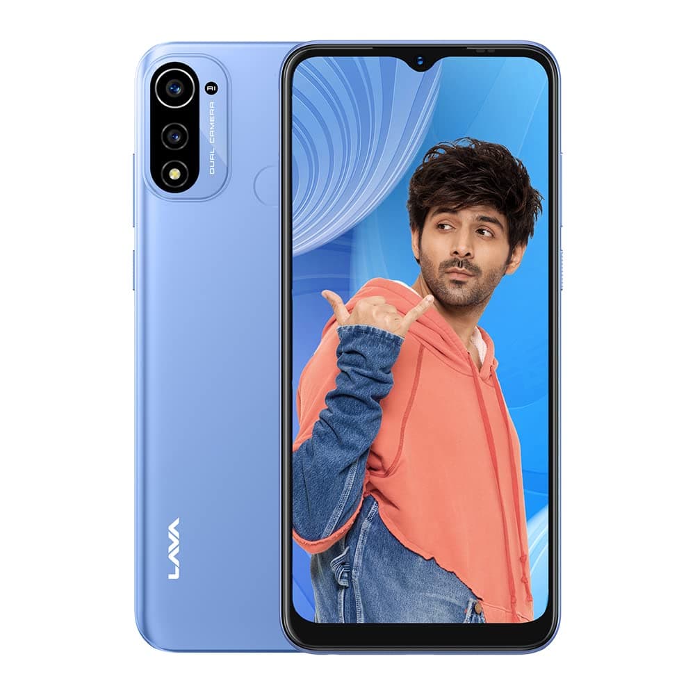 Lava X3(Arctic Blue, 3GB RAM, 32GB Storage)| 6.5 inch HD+ IPS|Fingerprint Sensor| 4000 mAh Battery |8MP Dual Camera| Andriod 12 Go Edition