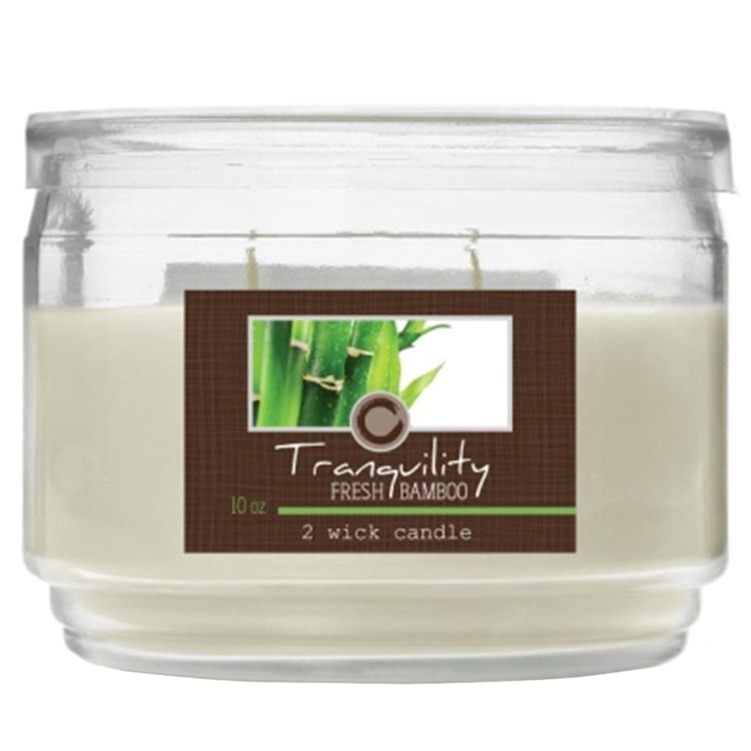 HOSLEY Fresh Bamboo Fragrance Two Wick Jar Candle Pack of 1 (10 Oz Wax)|Fragrance Candles for Home|Scented Candles|Jar Candles|Burn Time 70 Hours|Gift Set|Home Decoration (Soy Blend Wax)