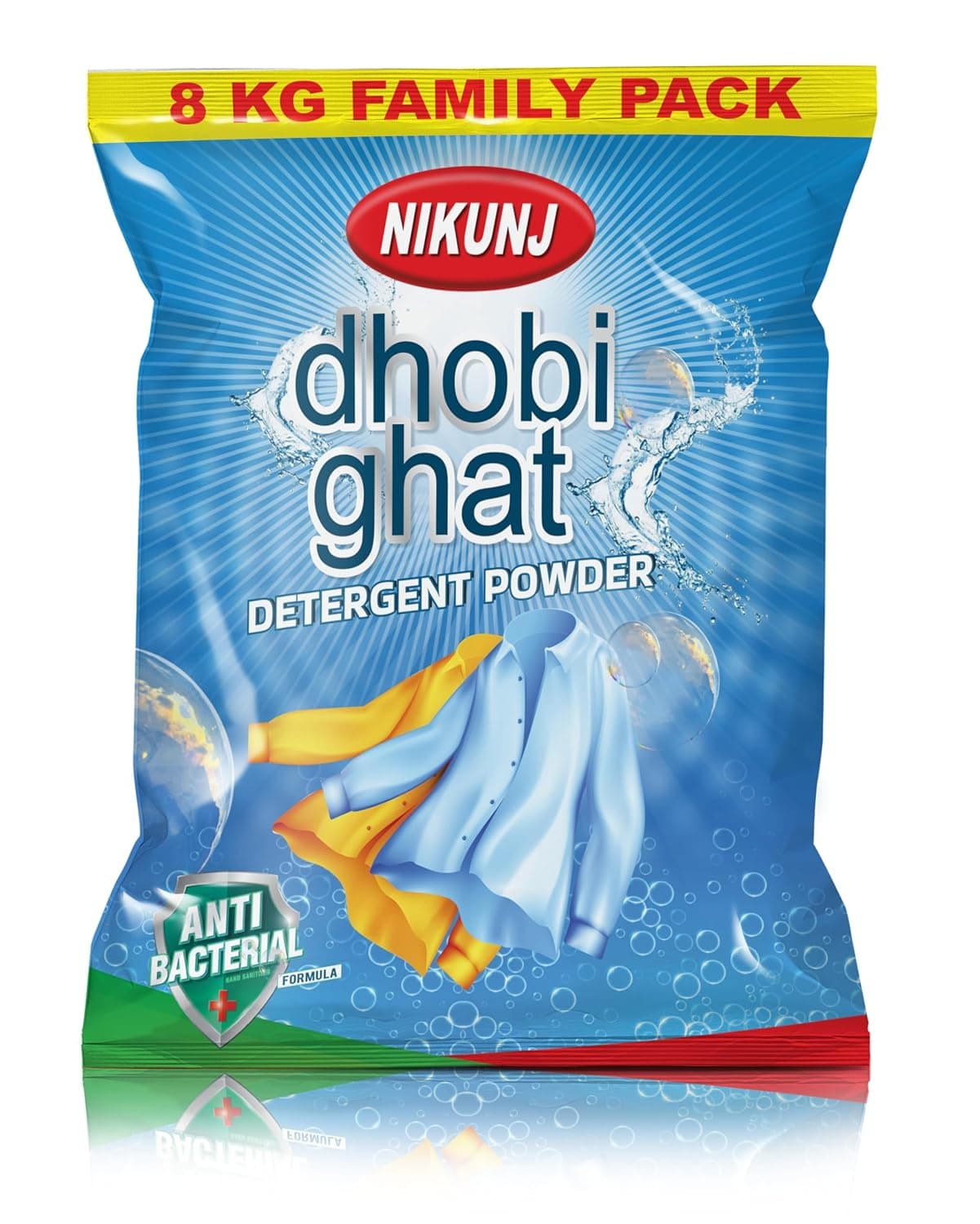 Dhobighat Detergent Powder, 8kg Family Pack