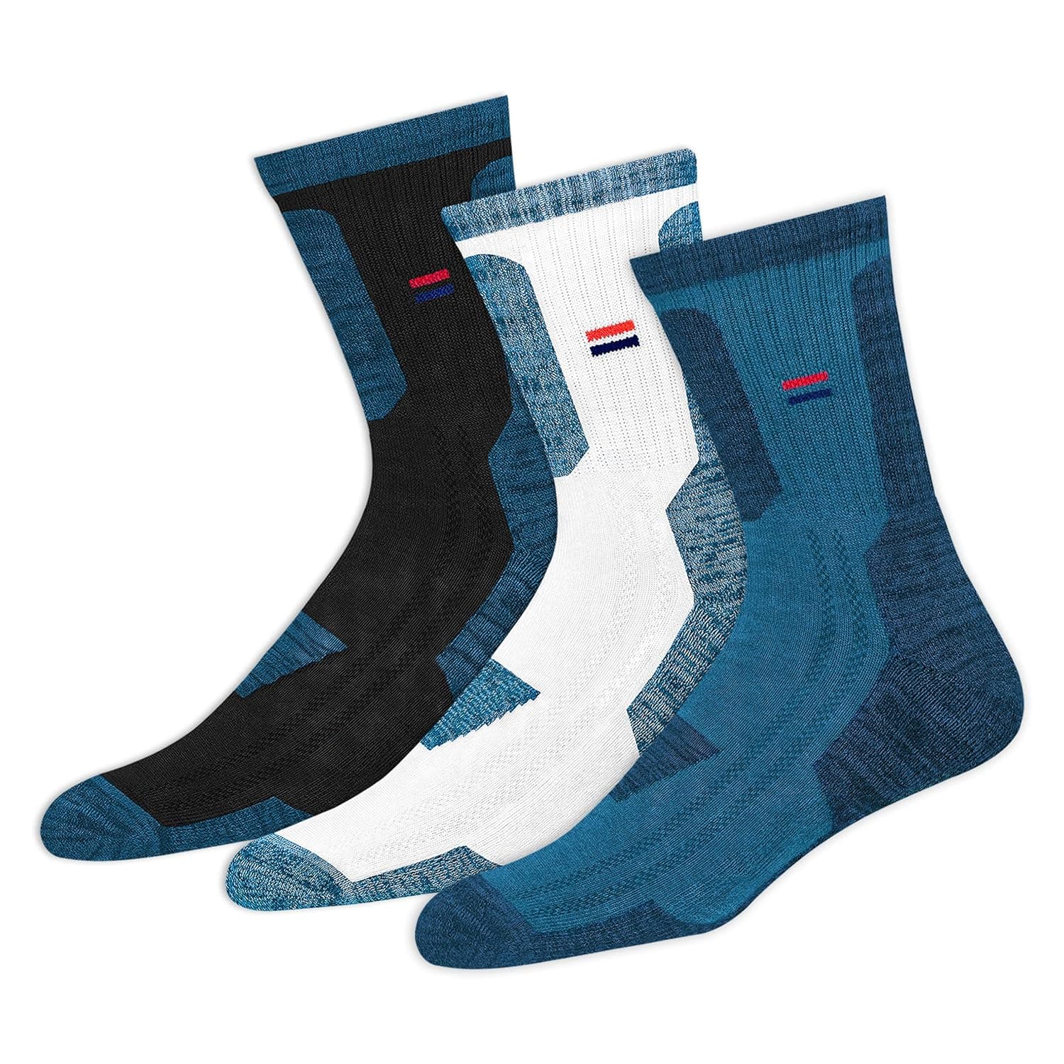 NAVYSPORT Men Ankle Length Cotton Socks (Pack of 3)