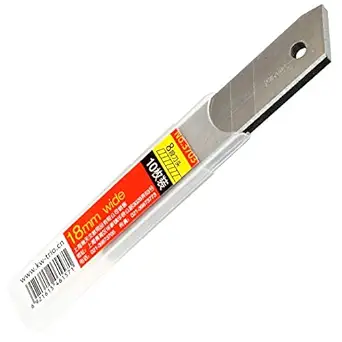 KNAFS 10pcs/Pack 18mm Art Paper Cutter Knife - School Supplies Utility Blade - Alloy Steel Office Stationery