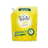 Amazon Brand - Presto! Dishwash Gel Refill Pouch | Lemon | 2 Litre | Leaves No Residue And Foul Smell | Grease Cleaner For All Utensils