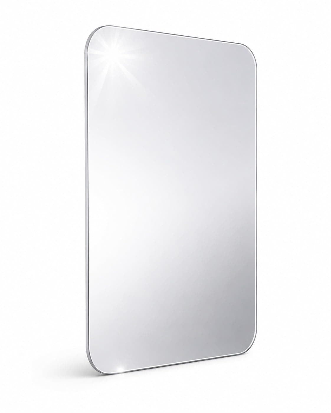 30x40cm Full Length Acrylic Mirror for Wall | Frameless Acrylic Self Adhesive Mirror for Bathroom, Living Room & Dressing Area | Clear Reflection, Waterproof, Wallmount, No Drilling (Rectangle)