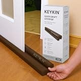 KEYKIN Door Bottom Sealing Strip Guard for Home | Door Stoppers | Door Seal | Door Closers | Sound-Proof Reduce Noise Energy Saving Weather Stripping |Outdoor Waterproof - Brown,(Pack of 1)