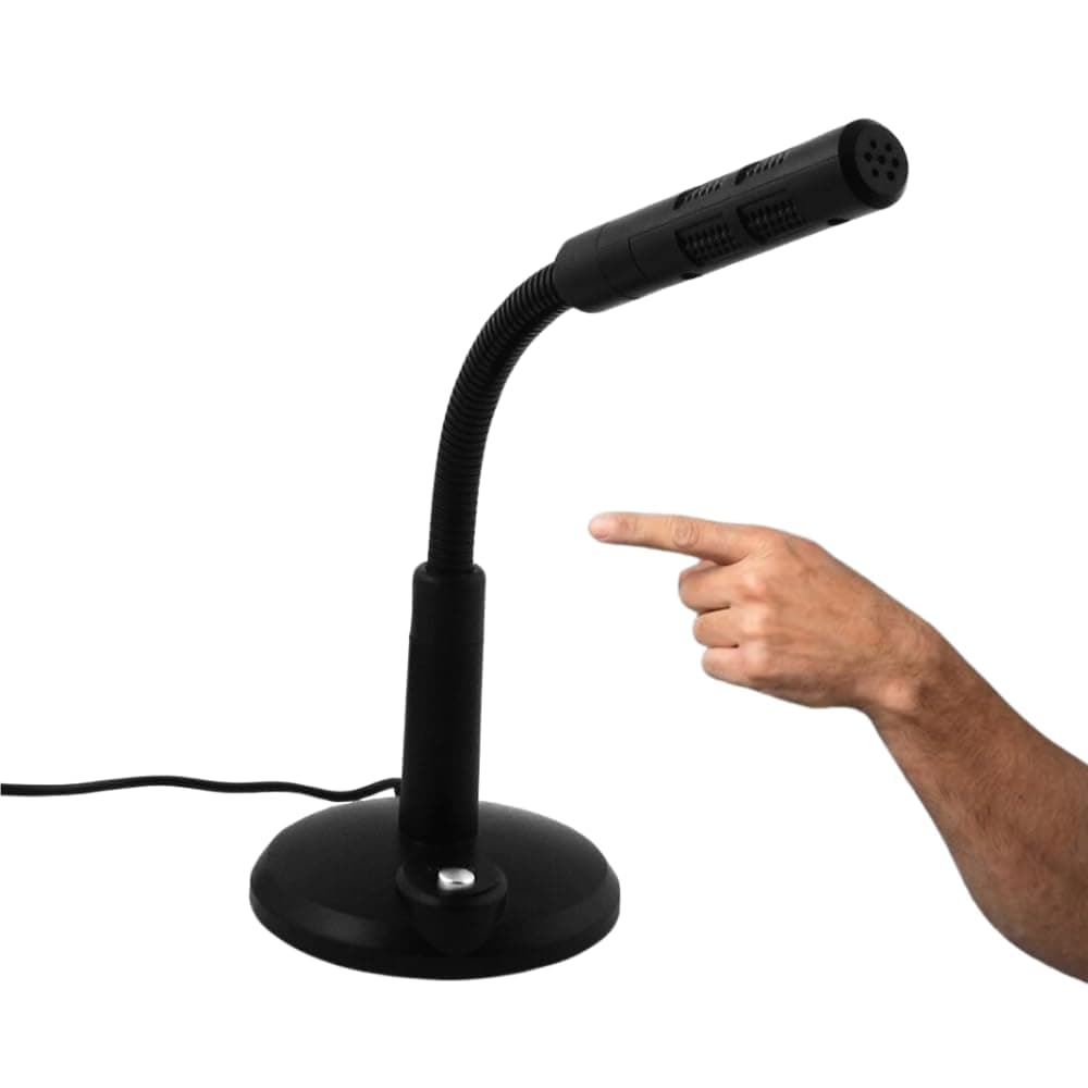 Drumstone (๐๐ฉ๐๐๐ข๐๐ฅ ๐๐ ๐๐๐๐ซ๐ฌ ๐๐๐ซ๐ซ๐๐ง๐ญ๐ฒ USB Desktop Microphone with 360 Degree Sound Pickup, Noise Reducing Plug and Play Mic with Adjustable Gooseneck for Streaming, Gaming