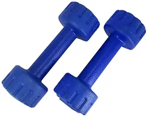 TribeYoung Neoprene Fixed Dumbells Pair, Blue