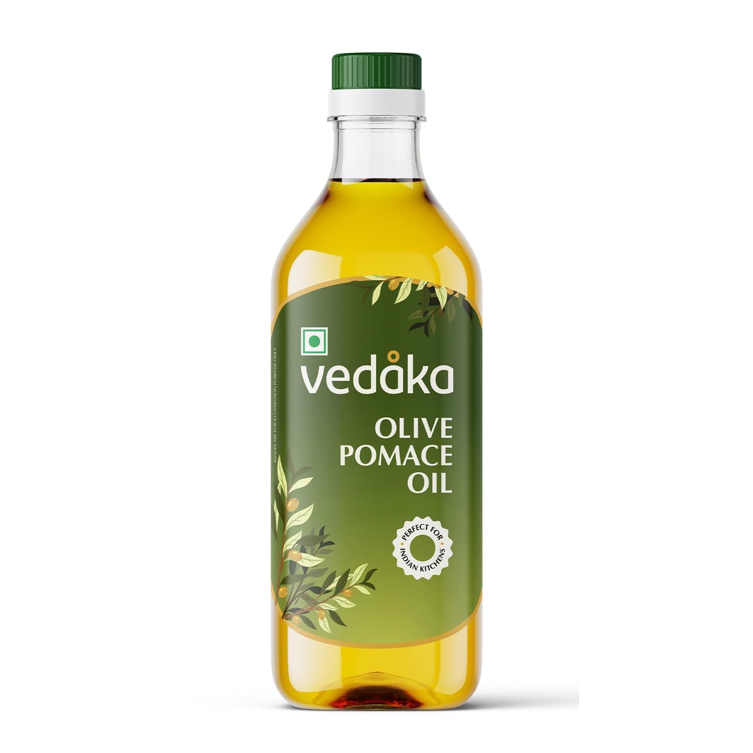 Amazon Brand - Vedaka Olive Pomace Oil 1L | Contains Mufa | Ideal For Frying, Roasting & Baking | Cooking Oil For Daily Use