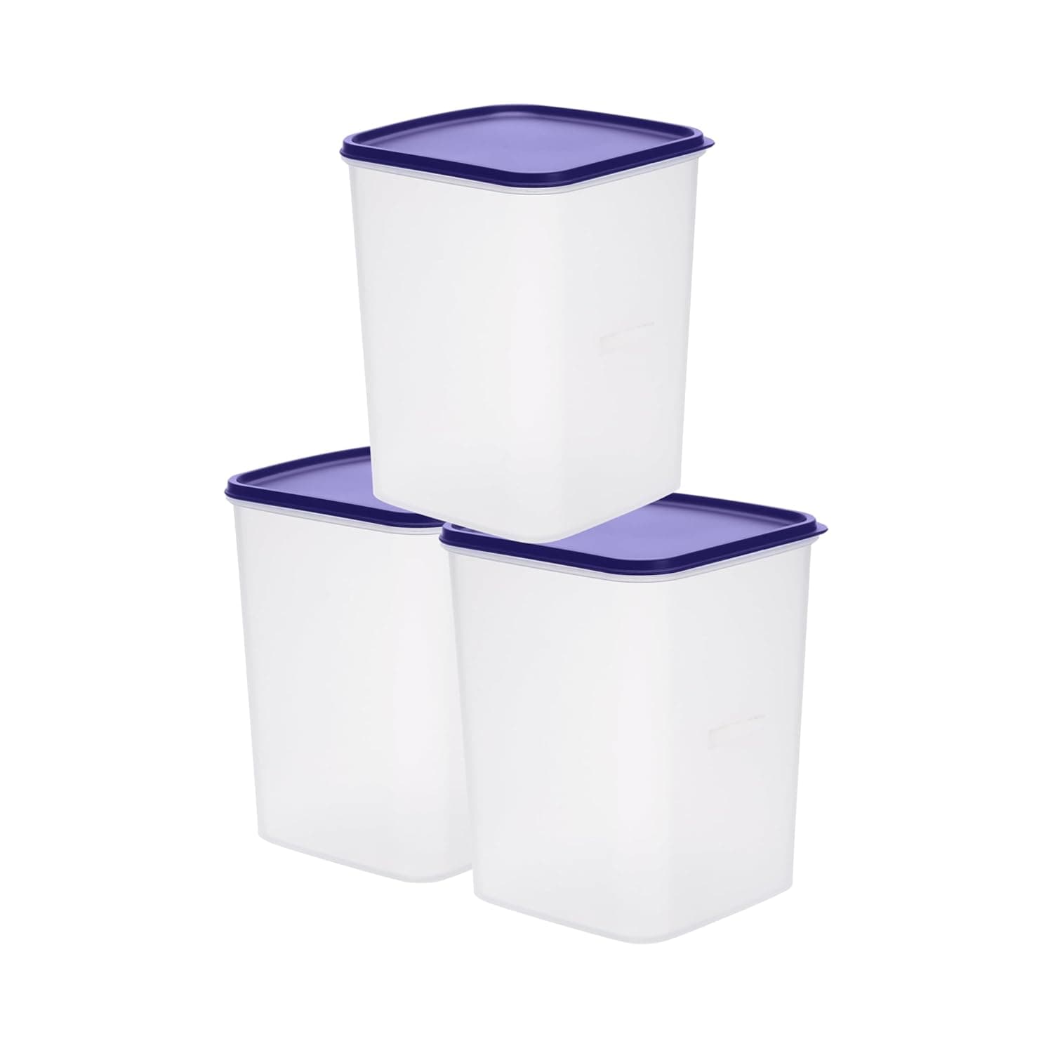 Happy Cove Kitchen Container Set - Durable Containers for Kitchen Storage Set, BPA-Free, Stackable, Clear Organizers for Pantry, Fridge, and More | 5.5L | Set of 3 | Microwave Safe | Dishwasher Safe