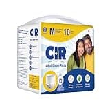 CIR Adult Diaper Pants Style | Adult Diaper Medium Size (M)|Waist (75-100 cm|30”- 40”) |10 hr Absorption-Protection | Unisex with Wetness Indicator | Odour Control | Goodness of Aloe Vera | 10 Units