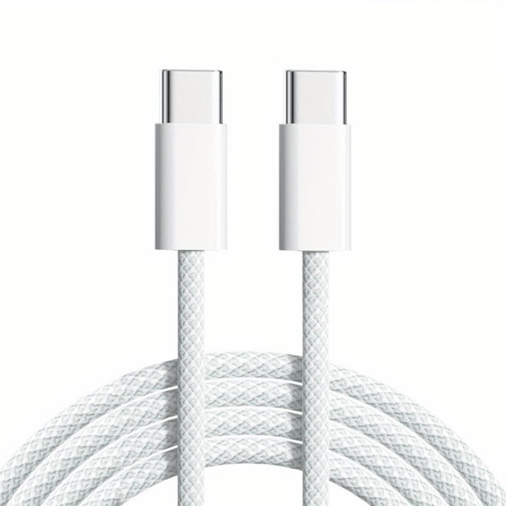 APFEN® 80W Type C to C Fast Charging & Data Sync Cable Nylon Braided Cable Compatible With iPhone 17/16/15 Pro/ProMax Series/Macbook/iPad and Other Type C devices