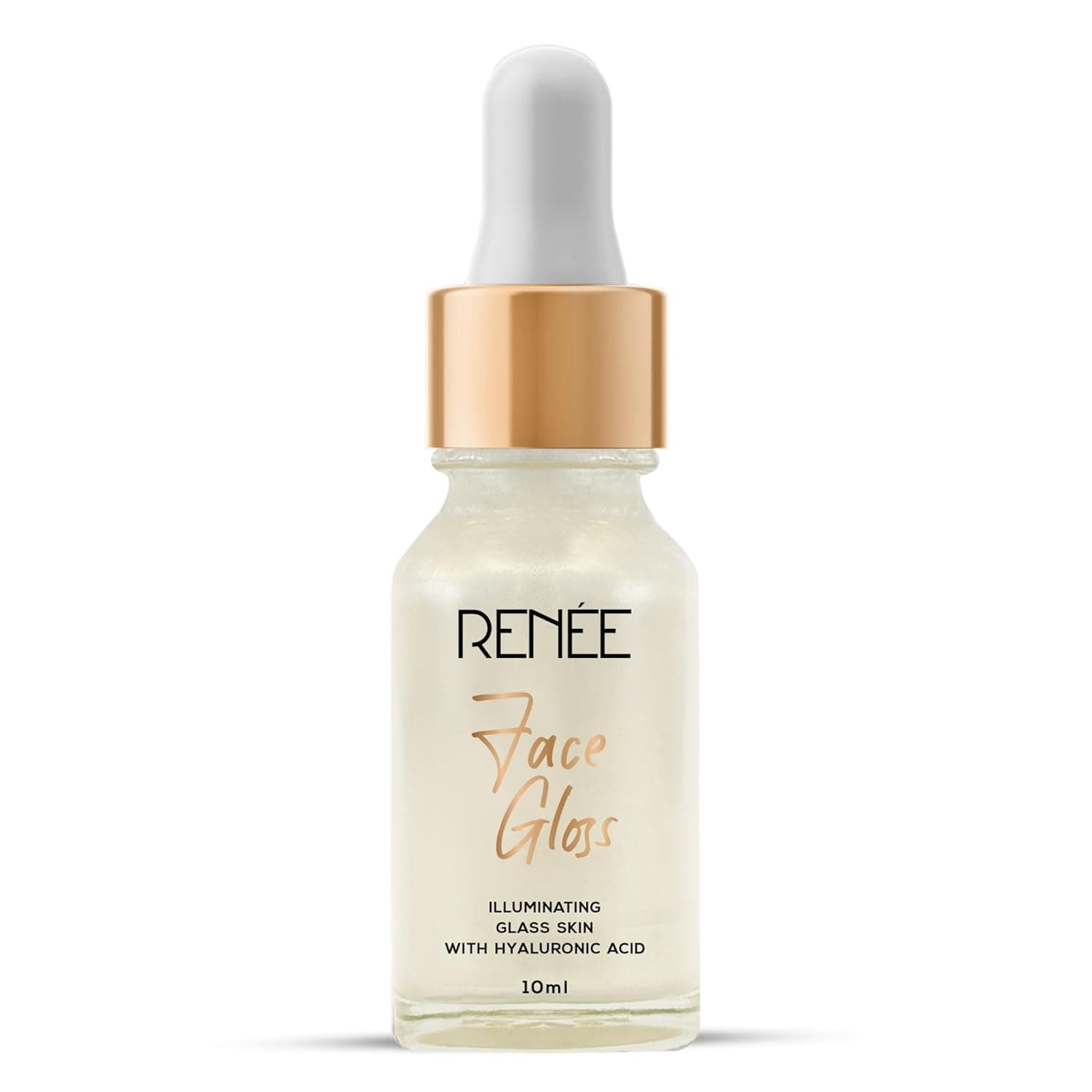 RENEE Face Gloss Highlighting Strobe Serum, Hyaluronic Acid Hydration & Illumination, Paraben-Free, Vegan, Lightweight, Non-Greasy Hydrating Serum for Radiant, Dewy Skin