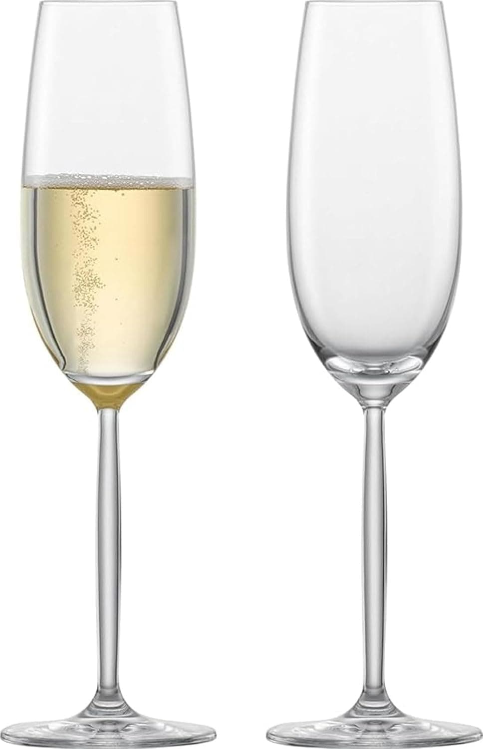 Wine Glass, Red or White Wine, Champagne Flutes, Crystal Glass, 190 ml (2 Piece) (2)