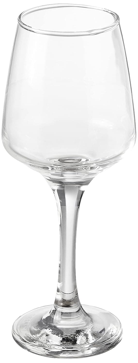 Amazon Brand - Solimo Wine Glass Set, 310ml, Set of 6, Transparent