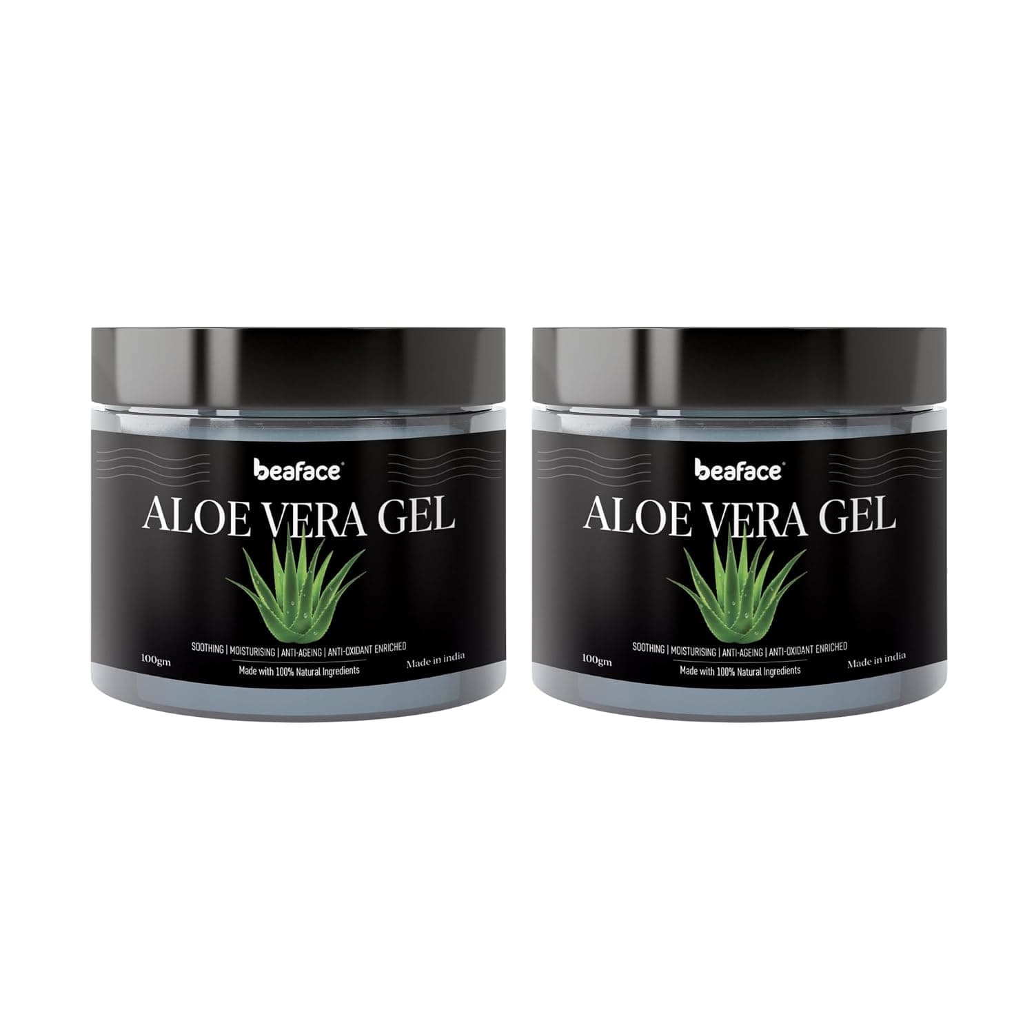 Aloe Vera Gel for Acne, Scars, Glowing and Radiant skin treatment 100 gm Face and Skin (Pack of 2)