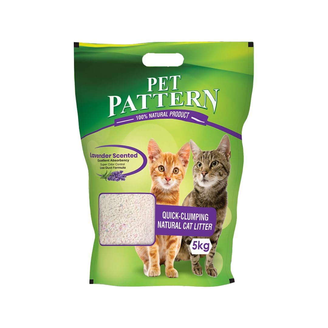 Cat Litter Lavender Scented Odor Control for a Soothing Environment, (5Kg) DogsNCats - Authorised Partner