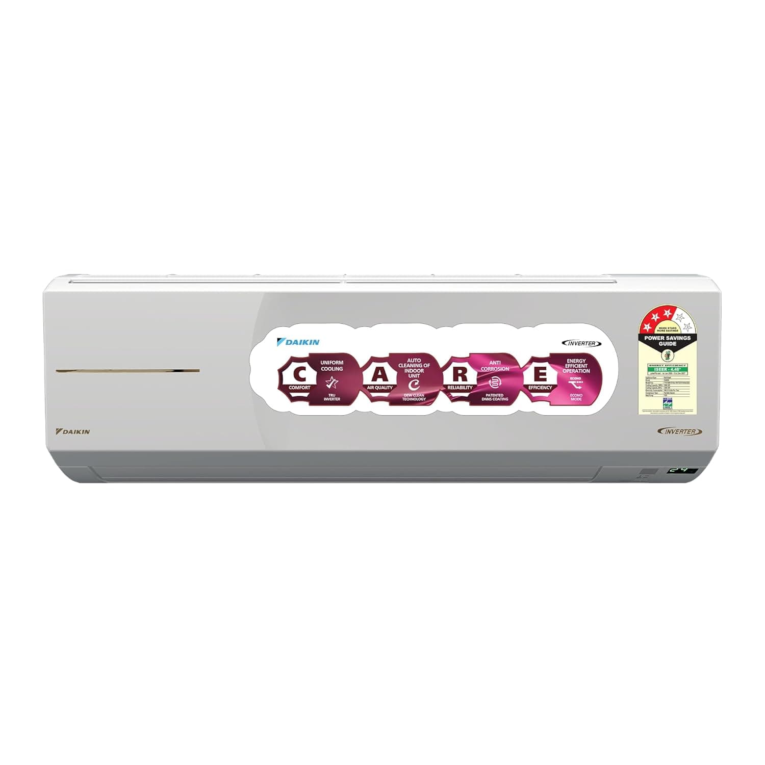 Daikin 1.5 Ton 3 Star, New star rated, Hot & Cold Inverter Split AC (Copper, PM1.0 Filter, FTHT50XV16, White)