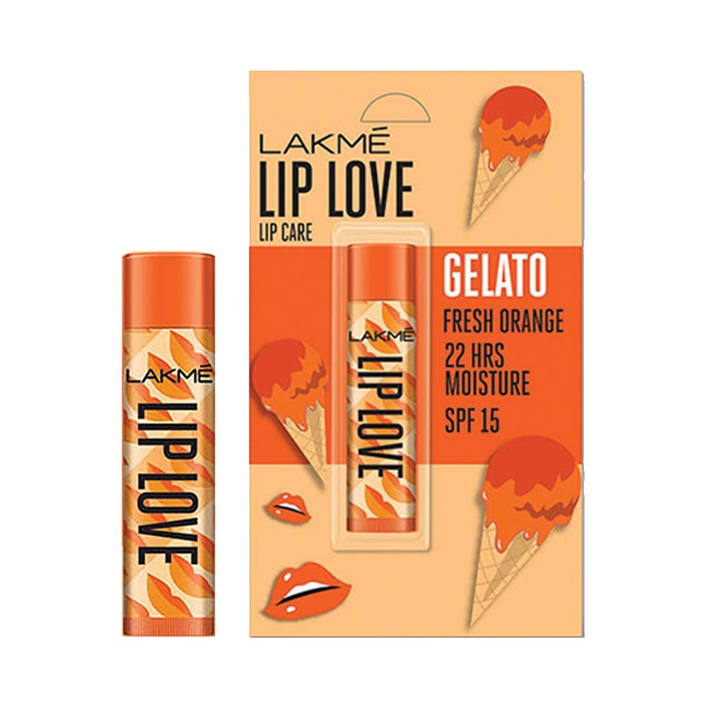 Lakmé Lip Love Gelato Chapstick Fresh Orange 4.5 g