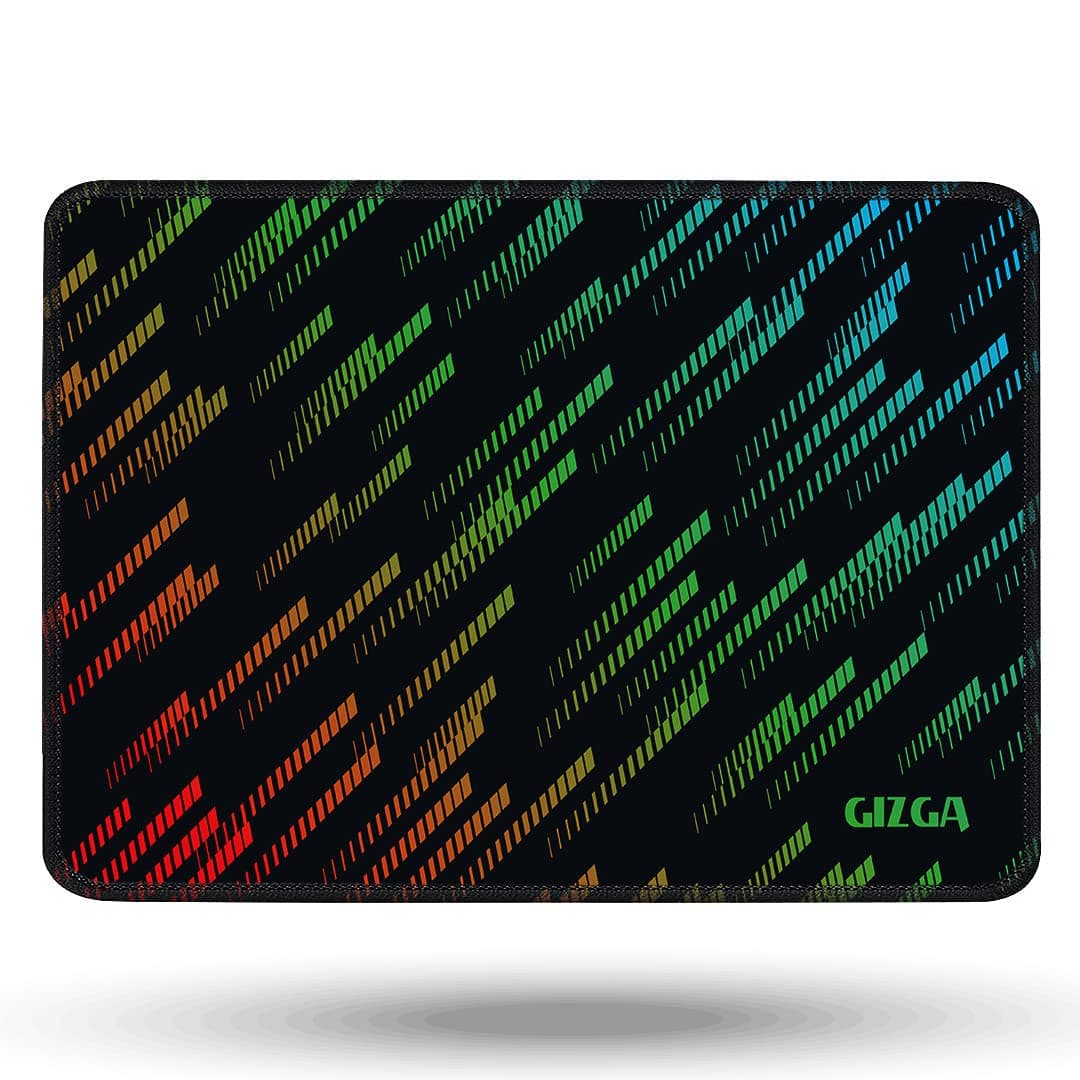 AirCase Gizga Essentials (35Cm X 25Cm Extended Gaming Mouse Pad, Computer Mouse Pad with Smooth Mouse Control, Mercerized Surface, Antifray Stitched Embroidery Edges, Anti-Slip Rubber Base
