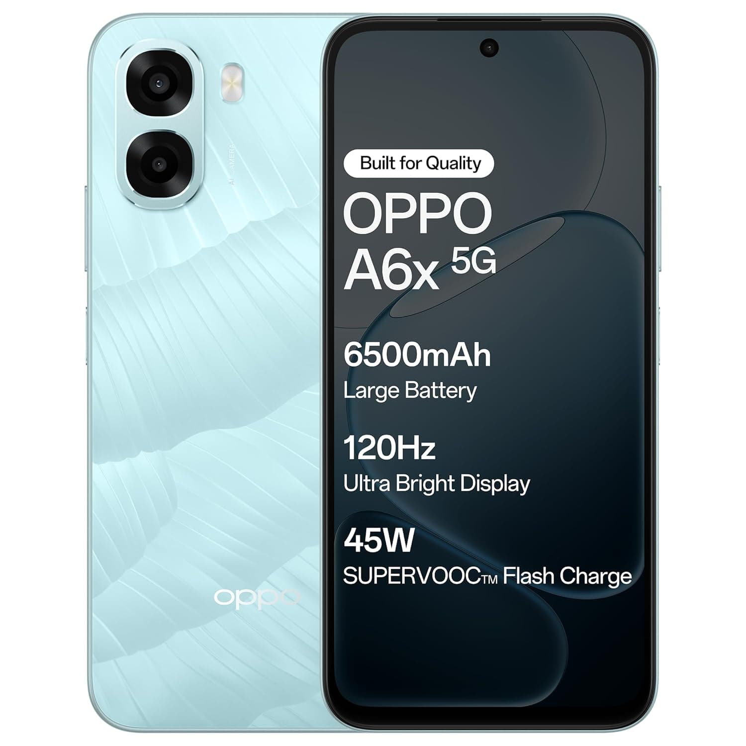 Oppo A6X 5G (Ice Blue, 6GB RAM, 128GB Storage) with No Cost EMI/Additional Exchange Offers