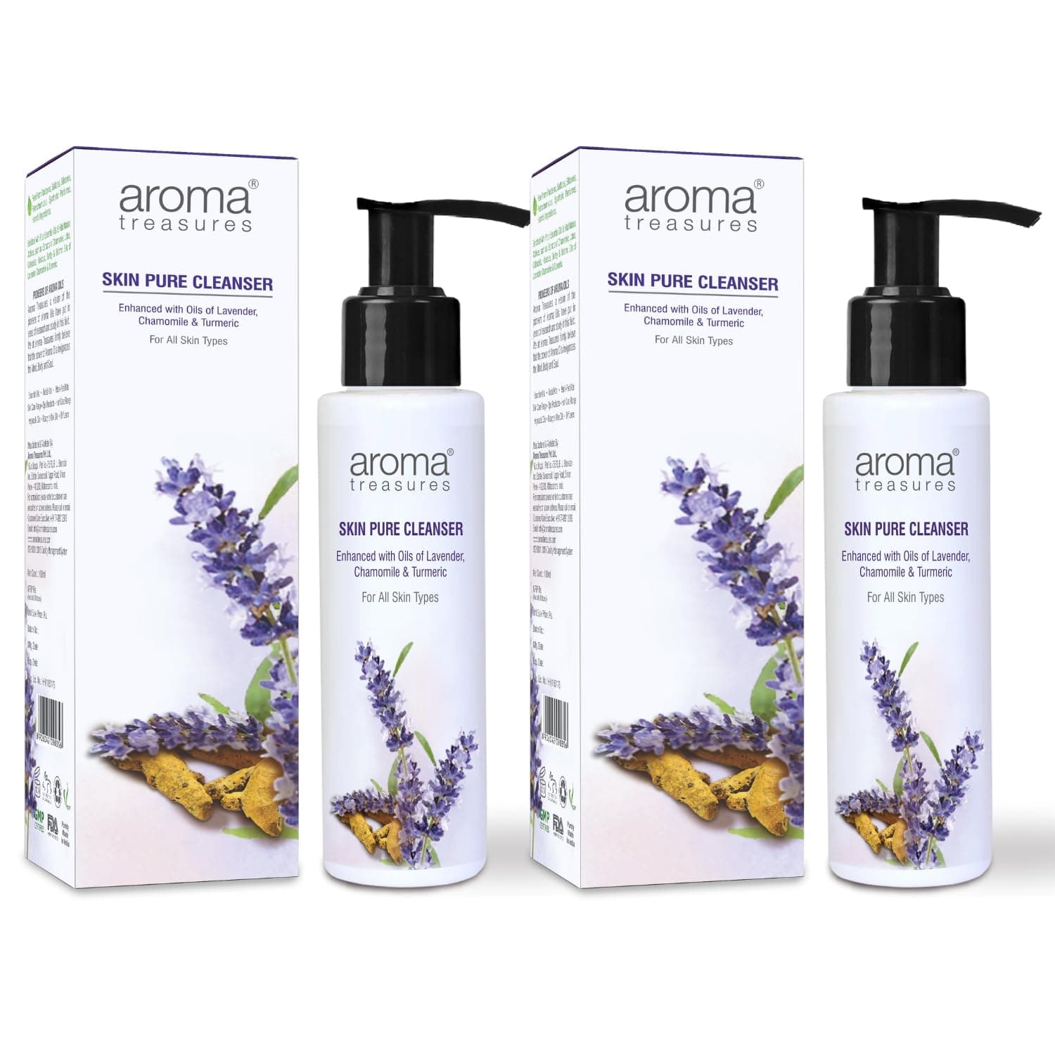 Aroma Treasures Skin Pure Cleanser Pack of 2 (100ml X 2)