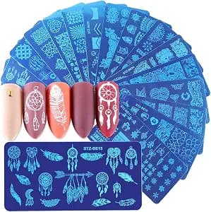 B-LADY Rectangular Nail Art Random Design Stainless steel Stamping Image Plate (random design) (1)