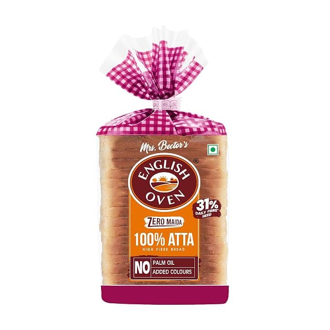 English Oven Zero Maida 100% Atta Bread, 400 g