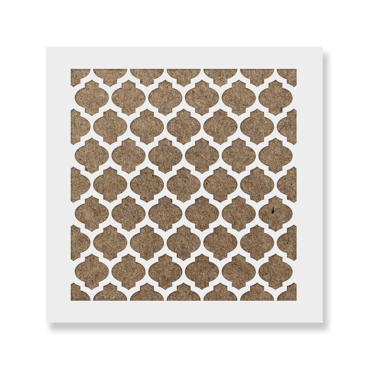 Ivana's Moroccan Fill Cookie Stencil Template - Reusable & Durable Food Safe Stencils for Cookies and Baking Size - (12 x 12 Inch)