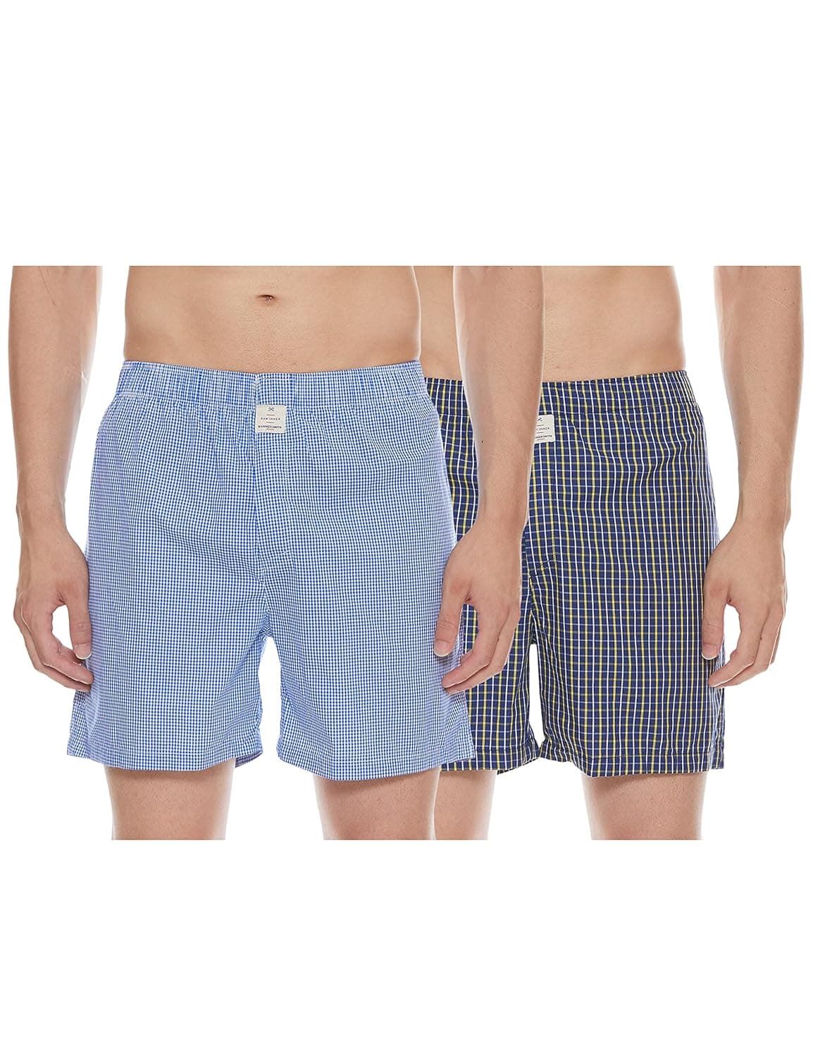 HammerSmith Cotton Men's Regular Checks Boxers (Pack of 2) Relaxed Checkered Casual Shorts